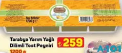 TARABYA YARIM YAĞLI DİLİMLİ TOST PEYNİRİ 1200 G